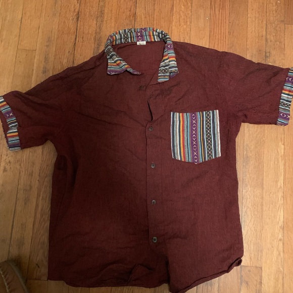 Beautiful Nepalese Dress Shirt - Picture 1 of 3